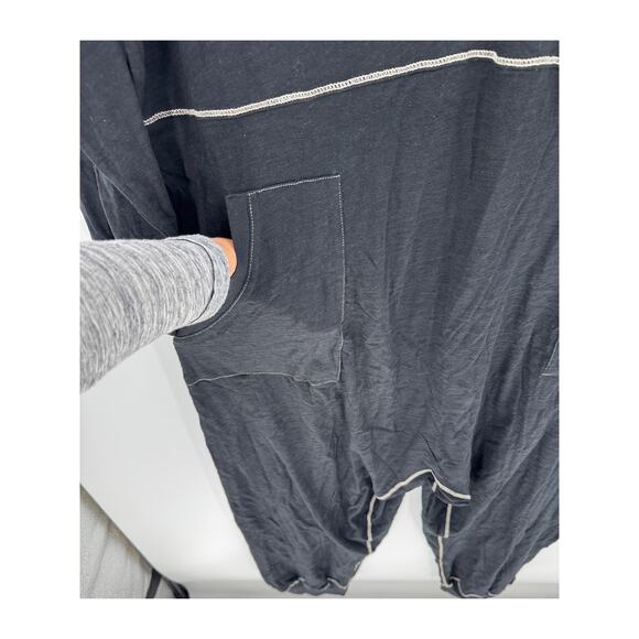 Natural Life Johnnie cotton oversized jumpsuit black size xl casual minimalist - Picture 6 of 8